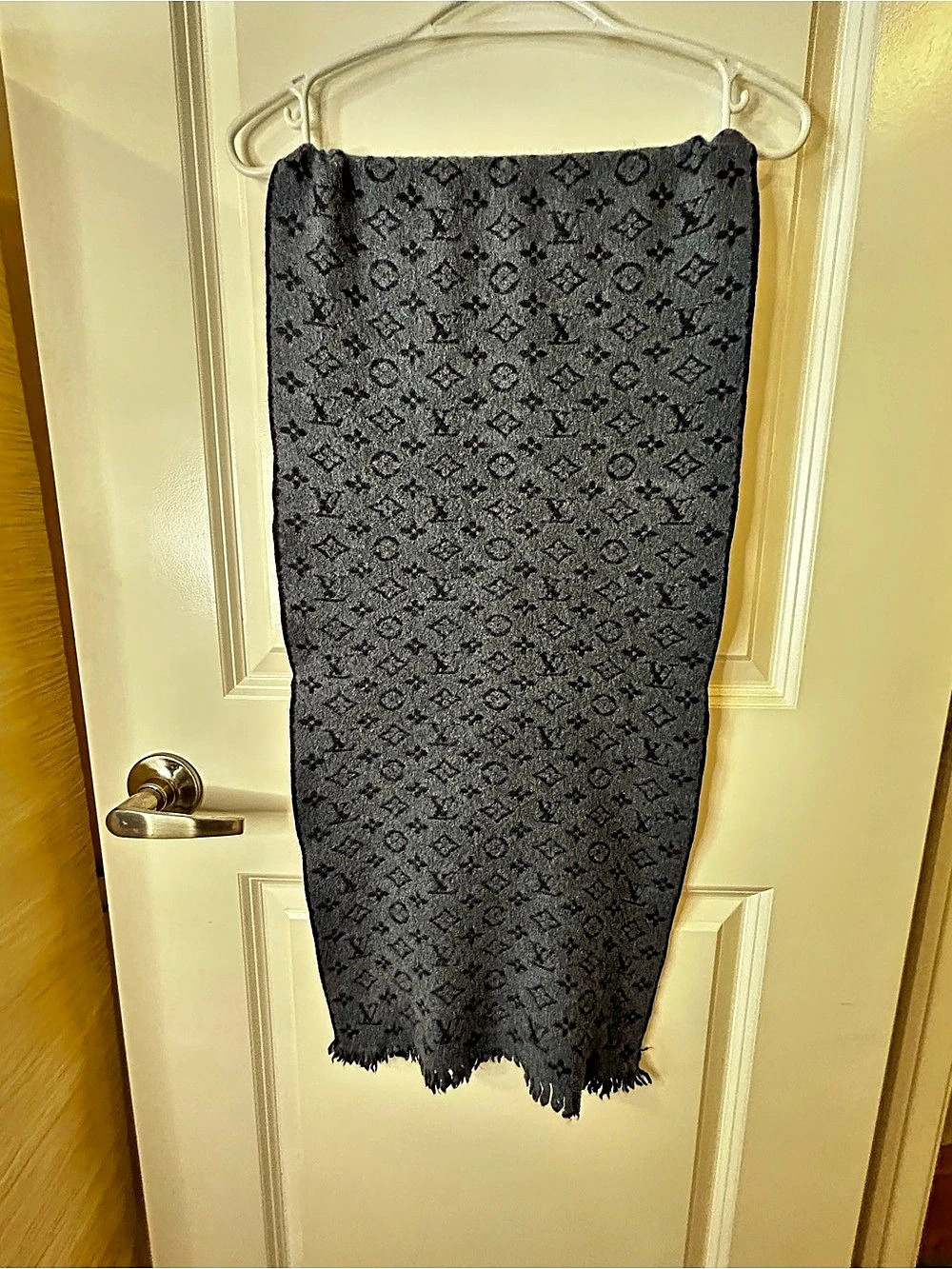 Louis Vuitton Monogram Classic Scarf Blue